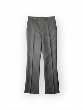 Stafford Gray Pinstripe Wool Dress Pants Mens 32x30 Classic Tailored Trousers